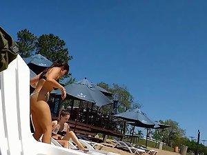 Two fully different but fuckable friends on beach Picture 6