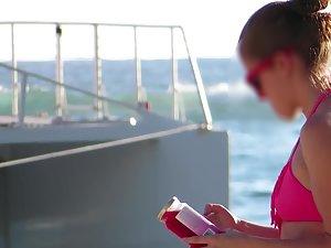 Fit body of hot surfer girl in a bikini Picture 3