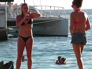 Fit body of hot surfer girl in a bikini Picture 6