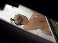 Spying a hot blonde showering Picture 8