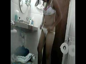 Loose panties hiding a big hairy bush Picture 3