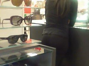 Super sexy clerk in glasses store Picture 7
