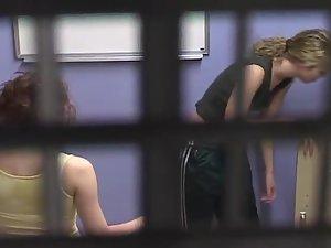 Two sexy girls in fitness locker room Picture 2