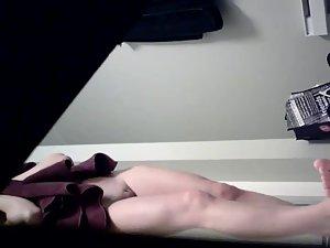 Peeping my skinny sister getting dressed Picture 2