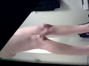 Peeping my skinny sister getting dressed Picture 5