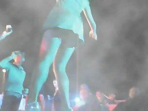 Upskirt of a dancing girl Picture 6