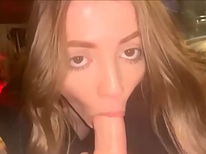 Adorable with hard cock in her mouth and pussy