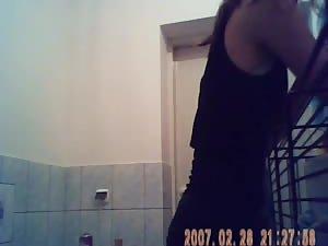 Thin teen girl slowly getting dressed Picture 7