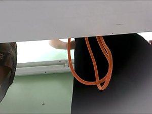 Two women in a beach cabin Picture 2