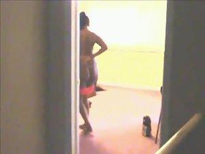 Black chick spied while she danced naked Picture 4