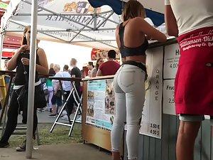 Hot ass of a tattooed waitress Picture 1