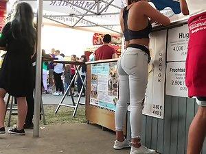 Hot ass of a tattooed waitress Picture 3