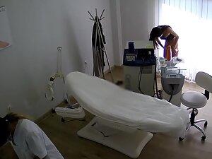 Spying on hot fit girl getting ass and pussy depilation Picture 1