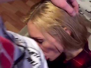 Sassy blonde sucks dick and gets fucked in her ass Picture 2