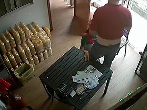 Spying on store manager getting blowjob from salesgirl Picture 8