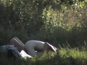 Couple caught fucking in the forest Picture 8