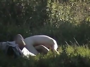 Couple caught fucking in the forest