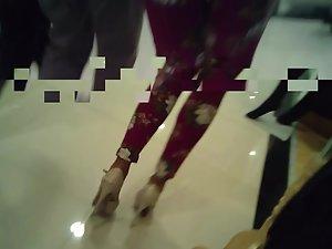 Sexy hostess on store opening day Picture 1