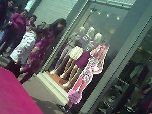 Sexy hostess on store opening day Picture 5