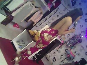 Sexy hostess on store opening day Picture 8