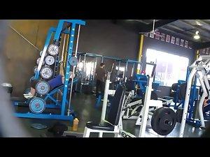 Strong girl caught by a gym voyeur Picture 2