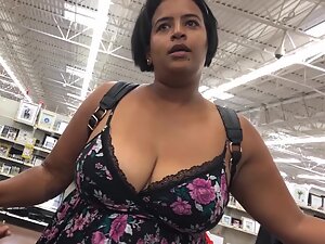 Big boobs are the reason why voyeur talks to her