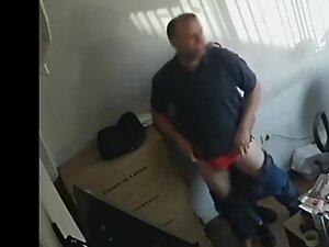 Security cam caught boss fucking a sexy coworker Picture 5