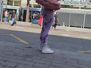 Epic fit ass made voyeur go into the bus Picture 2