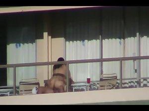 Incredible sex caught on a balcony Picture 6
