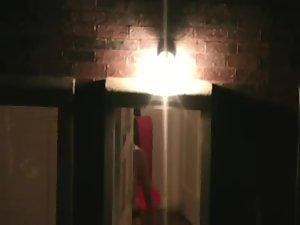 Peeping through a window on a neighbor Picture 3