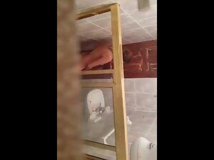 Window peep on girl looking at herself during masturbation Picture 7