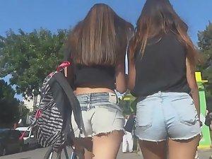 Double trouble teens in sexy shorts Picture 8