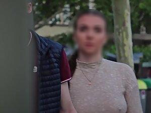 Disobedient nipples poking through her top Picture 2