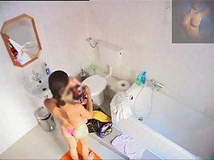 Sweet girl pissing and showering off Picture 8