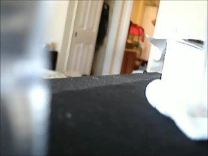 Mother steps out of the shower naked Picture 8