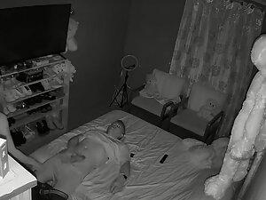 Spying on horny couple going wild in bedroom Picture 8