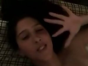 Horny girl talks dirty while being fucked