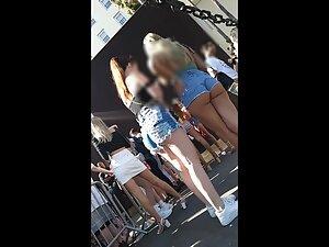 Provocative shorts show off perfect bubble butt Picture 6