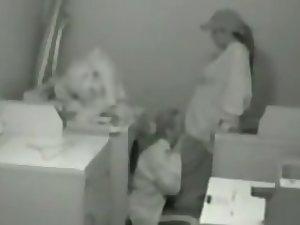 Lesbians get spied in the laundry room Picture 1