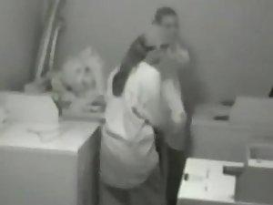 Lesbians get spied in the laundry room Picture 5