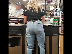 Cute shorty that works at the supermarket Picture 1