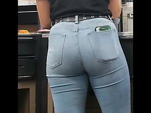 Cute shorty that works at the supermarket Picture 3