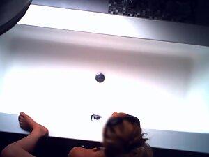 Hidden camera caught her getting off with two dildos Picture 7