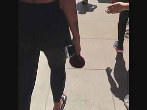 Looking too sexy and provocative in black tights Picture 5