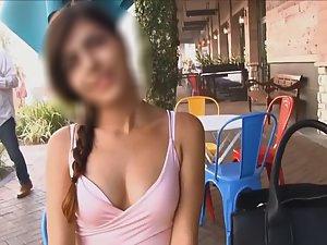 Sexy upskirt flash in public place Picture 3