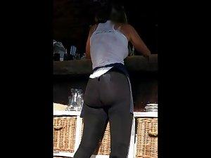 Thongs of waitresses at beach bar Picture 8