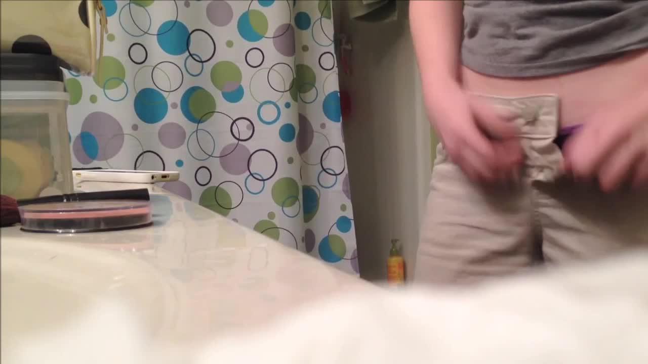 Cute sister pee and shower caught on hidden