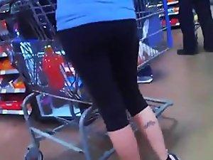 Tattooed leg attached to a hot ass