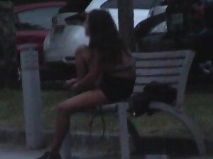 Voyeur caught her with shorts down Picture 7