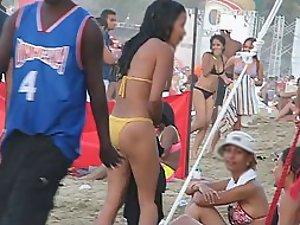 Playful girl at the beach